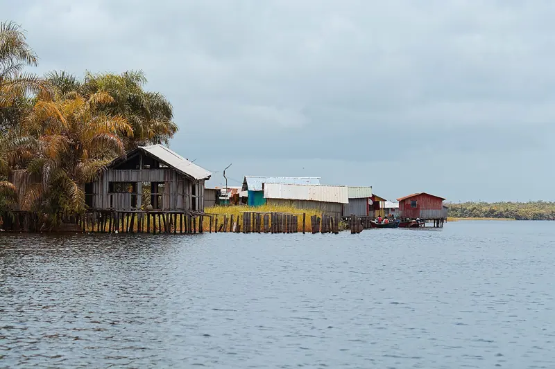 Nzulezu's houses on the water