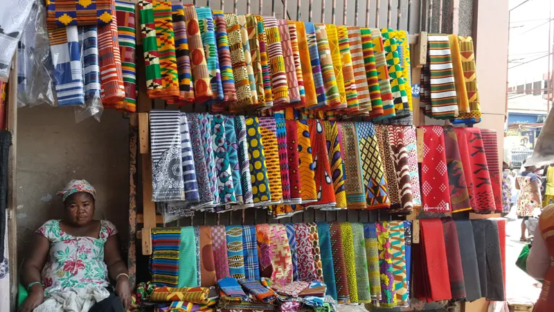 A trader at Makola Market