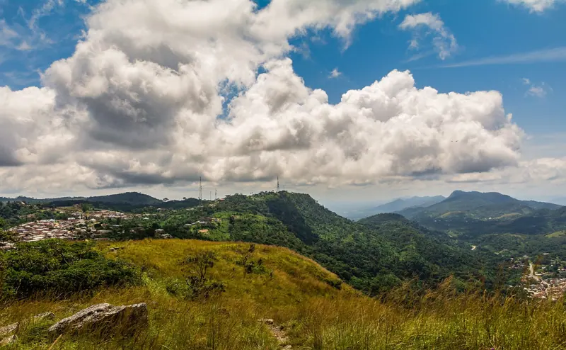 Amedzofe from Mount Gemi