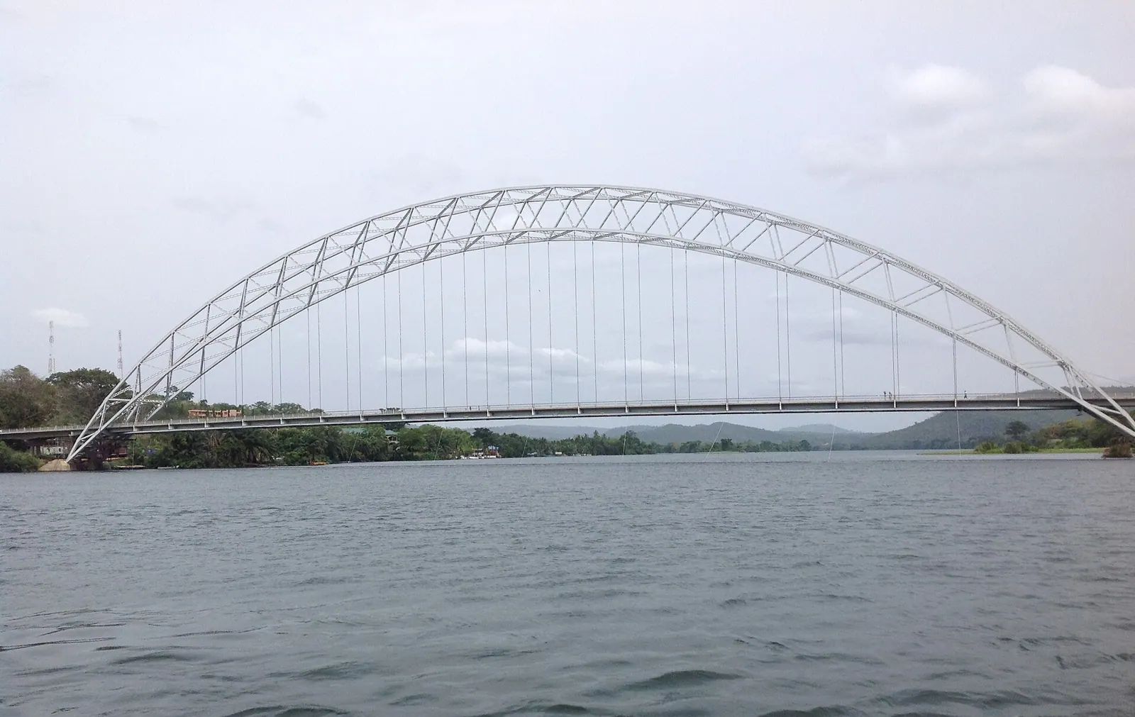 The Adomi Bridge over the Volta at Atimpoku