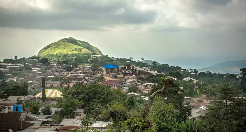 Amedzofe at the foot of Mount Gemi