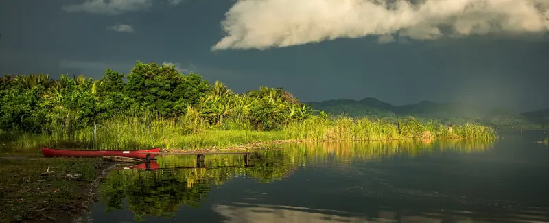 Afternoon light at Lake Bosumtwi