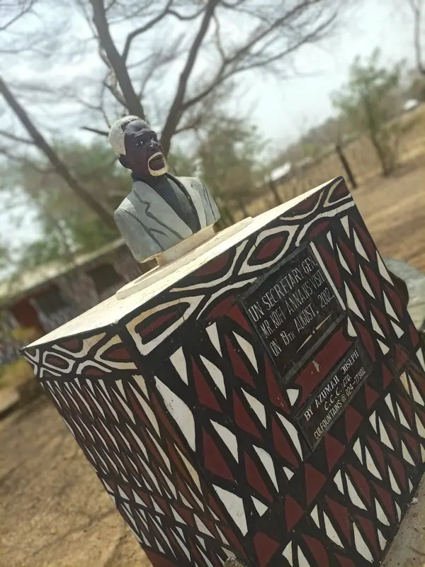At the Sirigu women's pottery and art centre