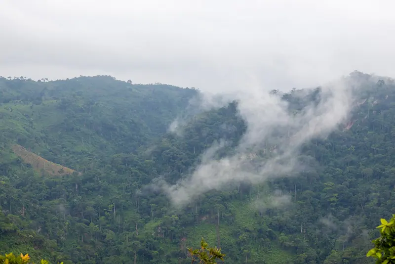 The hills around Mount Afadja