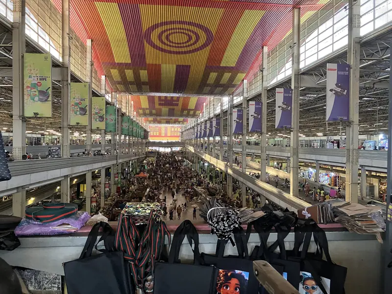 Inside the new Kejetia market hall