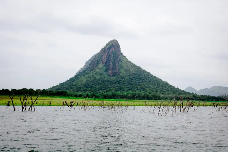 A mountain beside Bui Lake