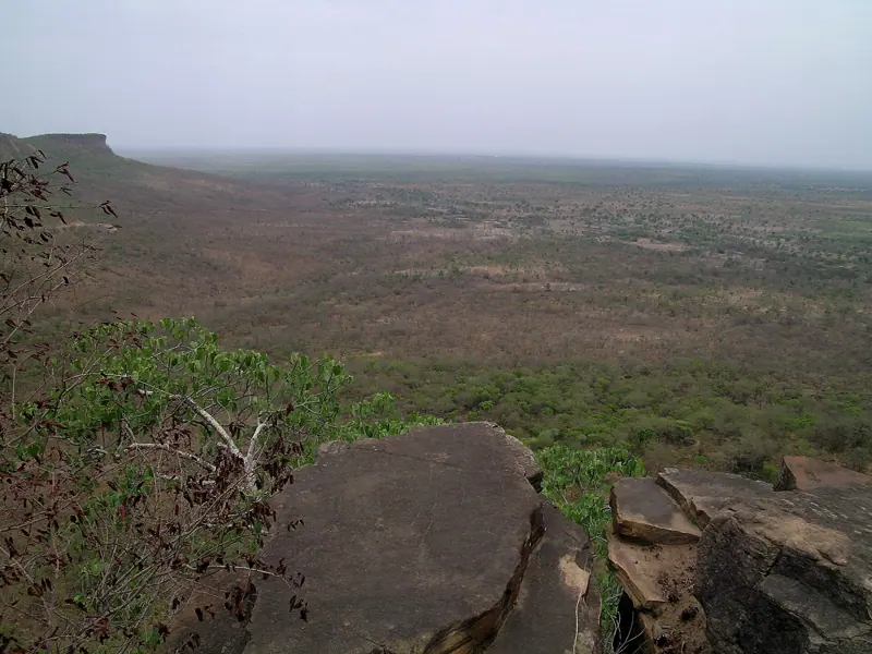 Looking out from the Nakpanduri escarpment