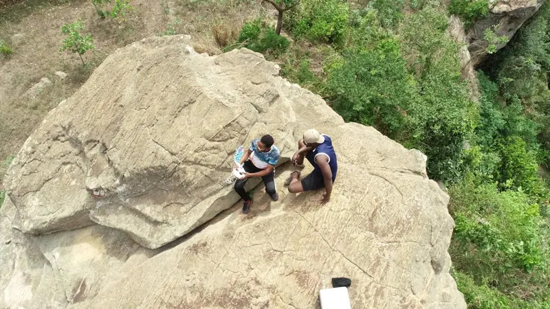 Rock formations at Buoyem