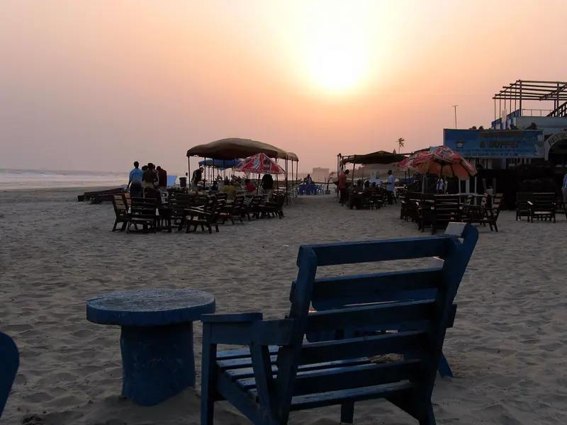 Sunset on Labadi Beach