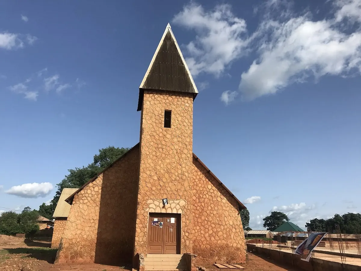 An old earth-built church at Nalerigu